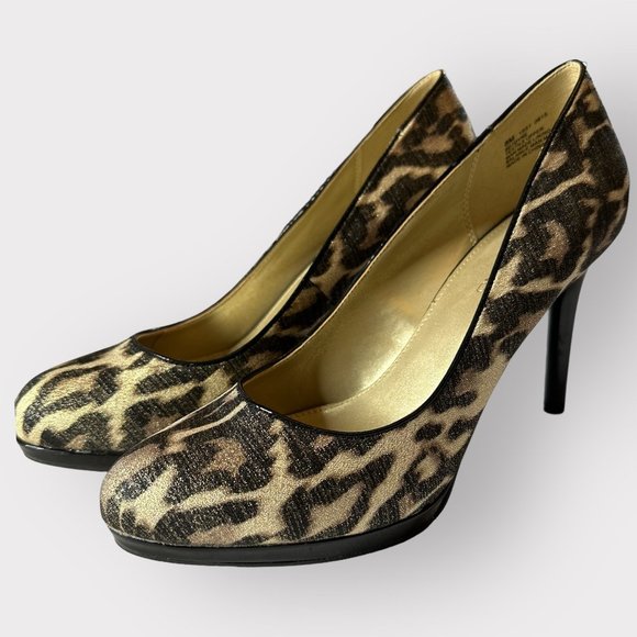 Bandolino Classic DYRE LEOPARD Pumps Heels Sz 8M - Picture 7 of 7